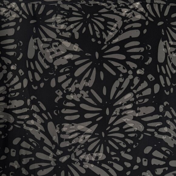 Ripskirt Hawaii Wrap Skirt Cover Up XL Shibori Butterfly Charcoal NWT SW-2079 - Picture 3 of 10